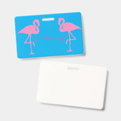 Badge Flamants roses roses Thunder_Cove (Avant & arrière)
