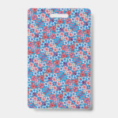 Badge Fleur Bleue Fanée (Arrière)