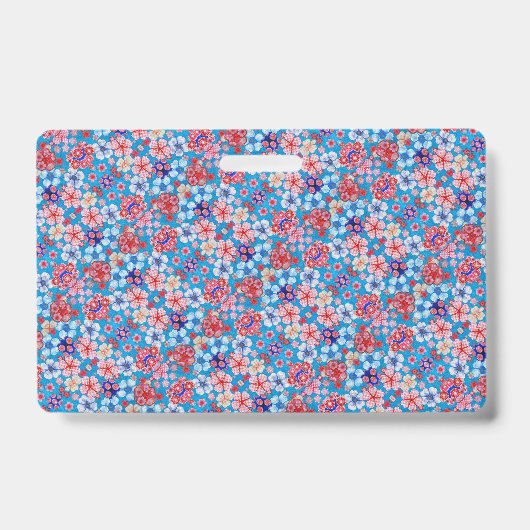 Badge Fleur bleue tombée (Avant)