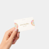 Badge Fleur de Lotus Florale colorée (À main)