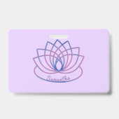 Badge Fleur de lotus rose et violet (Arrière)