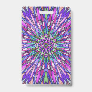 Badge Fleur de mandala