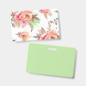 Badge fleur de printemps (Avant & arrière)