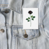Badge Fleur de rose noire (Insitu)