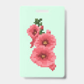 Badge Fleur de Rose Trémère Pixelisée (Avant)