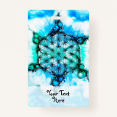 Badge Fleur De Vie - Façons Colorées 3 (Devant)