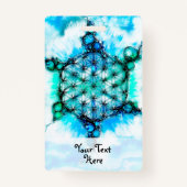 Badge Fleur De Vie - Façons Colorées 3 (Dos)