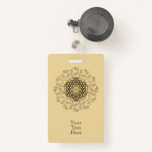 Badge Fleur De Vie - Ornements Vintages Mandala 2