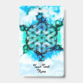 Badge Fleur de Vie - Voies Colorées 3 (Arrière)