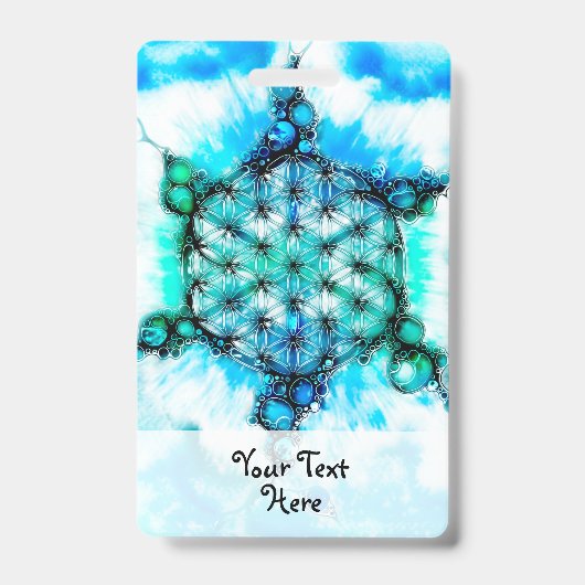 Badge Fleur de Vie - Voies Colorées 3 (Avant)