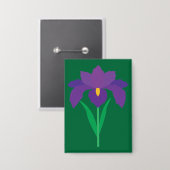 Badge Fleur d'Iris (Recto/Verso)