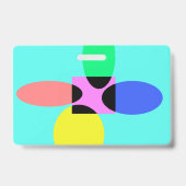 Badge Fleur futuriste (Arrière)