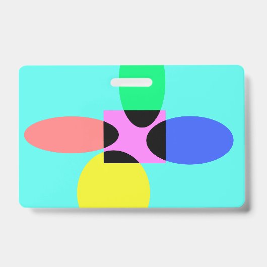 Badge Fleur futuriste (Avant)