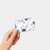 Badge Fleurs bleues (À main)