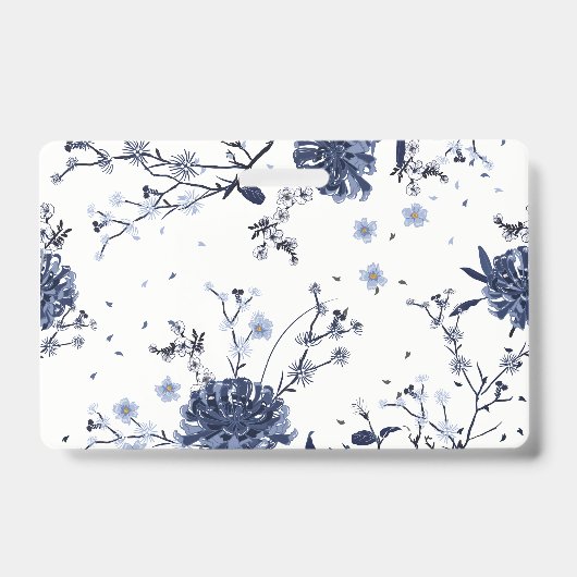 Badge Fleurs bleues (Face)