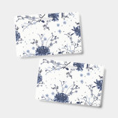 Badge Fleurs bleues (Recto et verso)