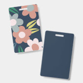 Badge Fleurs de printemps (Avant & arrière)
