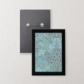 Badge Fleurs décoratives bleu pastel (Recto/Verso)