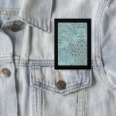 Badge Fleurs décoratives bleu pastel (Insitu)