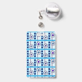 Badge Fleurs d'hiver (Arrière avec rétractable)