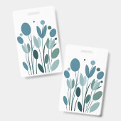 Badge Fleurs géométriques (Avant & arrière)