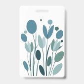 Badge Fleurs géométriques (Arrière)