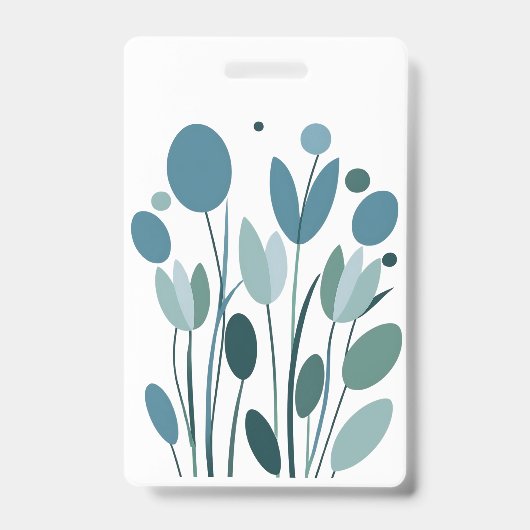 Badge Fleurs géométriques (Avant)