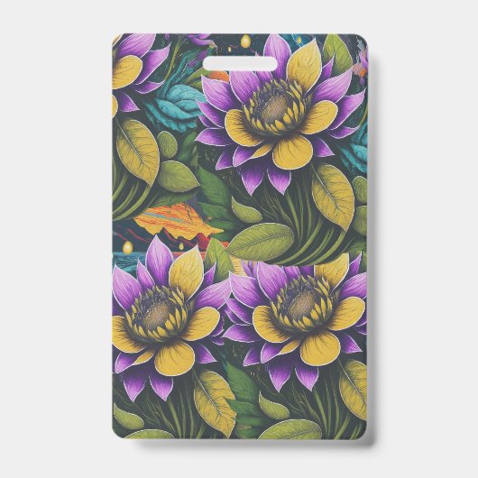 Badge Fleurs magiques (Face)