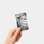 Badge fleurs noir et blanc (Manuel / portable)