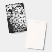 Badge fleurs noir et blanc (Avant & arrière)