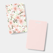 Badge Fleurs roses (Recto et verso)