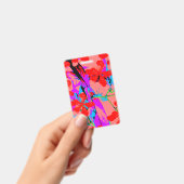 Badge Fleurs Tropicales Roses (Manuel / portable)