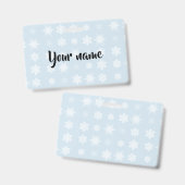 Badge Flocons de neige (Avant & arrière)