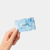 Badge Flocons de Noël bleus     (Manuel / portable)