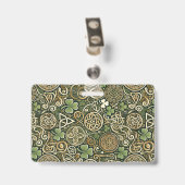 Badge Floraison Celtique (Arrière avec clip)