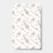 Badge Floral Baking Utensils Bakery Logo Employee Photo (Back)