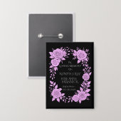 BADGE FLORAL LAVENDER. IN LOVING MEMORY KEEPSAKE,  (Recto/Verso)