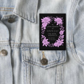 BADGE FLORAL LAVENDER. IN LOVING MEMORY KEEPSAKE,  (Insitu)