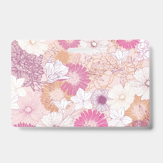 Badge Floral sans joint (Front)