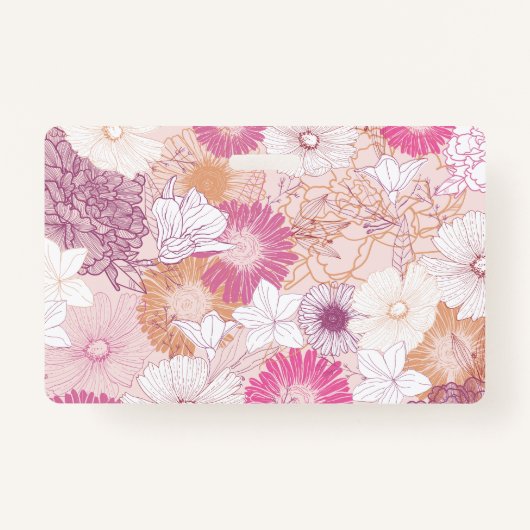 Badge Floral sans joint (Dos)