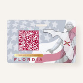 Badge FLORIDA - Carte d'identité enfant - Arrière - plan (Dos)
