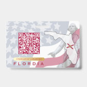 Badge FLORIDE - Carte d'identification de l'enfant - Fon (Arrière)