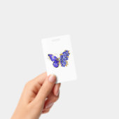 Badge Flower Sapphire Butterfly (Manuel / portable)