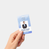 Badge Fond aquarelle Bureau professionnel (Manuel / portable)