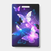 Badge Fond avec papillons de nuit (Arrière)