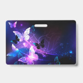 Badge Fond avec papillons de nuit (Arrière)