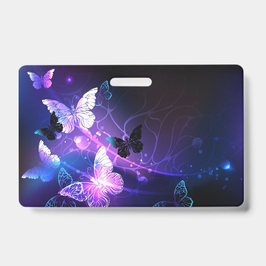 Badge Fond avec papillons de nuit (Avant)