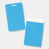 Badge fond bleu avec chat noir et blanc sur (Avant & arrière)