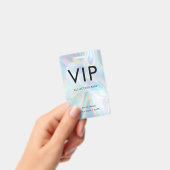 Badge Fond holographique simple de police VIP (Manuel / portable)