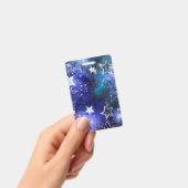 Badge Fond spatial avec étoiles (Manuel / portable)